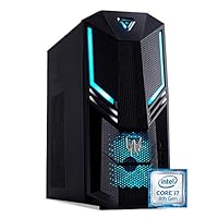 Acer Predator Orion 3000 (PO3-600) Desktop PC (Intel Core i7-8700, 16GB RAM, 1000GB HDD, 128GB SSD, NVIDIA GeForce GTX 1060, Win 10) schwarz/blau