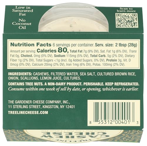 Treeline Treenut Cheese Treeline Vegan Soft Scallion Cheese thumb #1