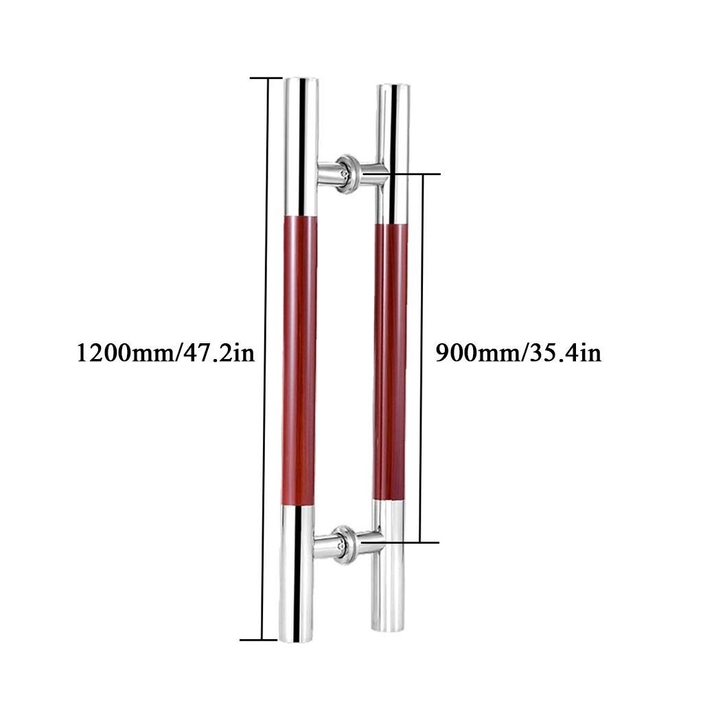 Maniglia per porta scorrevole per porta del fienile Ferramenta per porta, maniglia a tubo tondo in acciaio inossidabile resistente Maniglia per porta in vetro per hotel semplice per ufficio