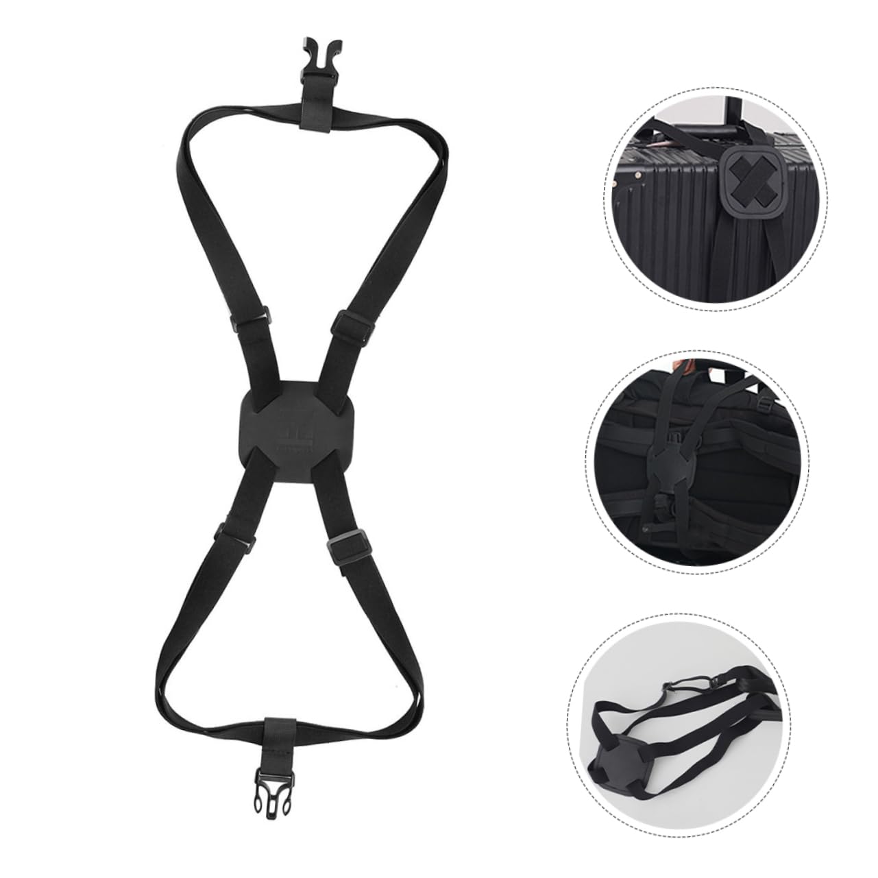 Beavorty 3 Series Correa Ajustable Equipaje PU Elásticas Maletas Fijación 2 Piezas X 3