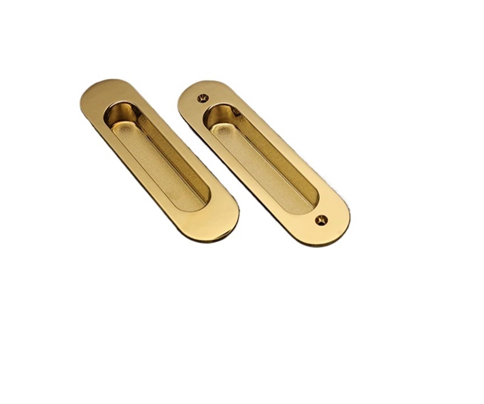 NYRXRYTCA Chinese Retro Sliding Door Lock Indoor Cabinet Wooden Door Double-Sided Sliding Door Lock Bathroom Balcony Flat Push Button European Style(KS03 PVD)