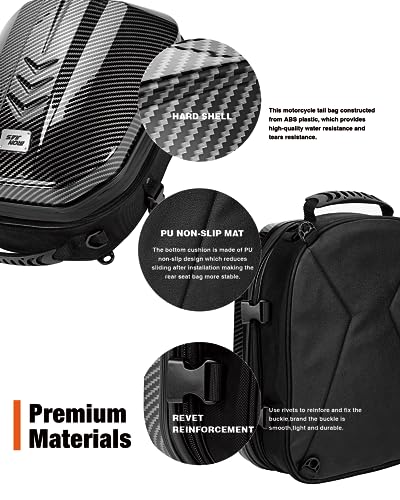 Grapelet Borsa Posteriore Moto Impermeabile Borsa