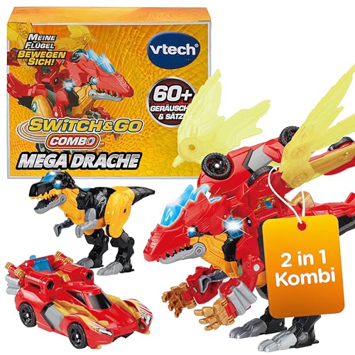 VTech Switch and Go Dinos Combo Mega Drache 2-in-1