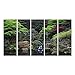 Produktbild Bild auf Leinwand Japanischer Garten in Portland, Oregon Wandbild Leinwandbild Kunstdruck Poster 170x80cm - 5 Teile XXL