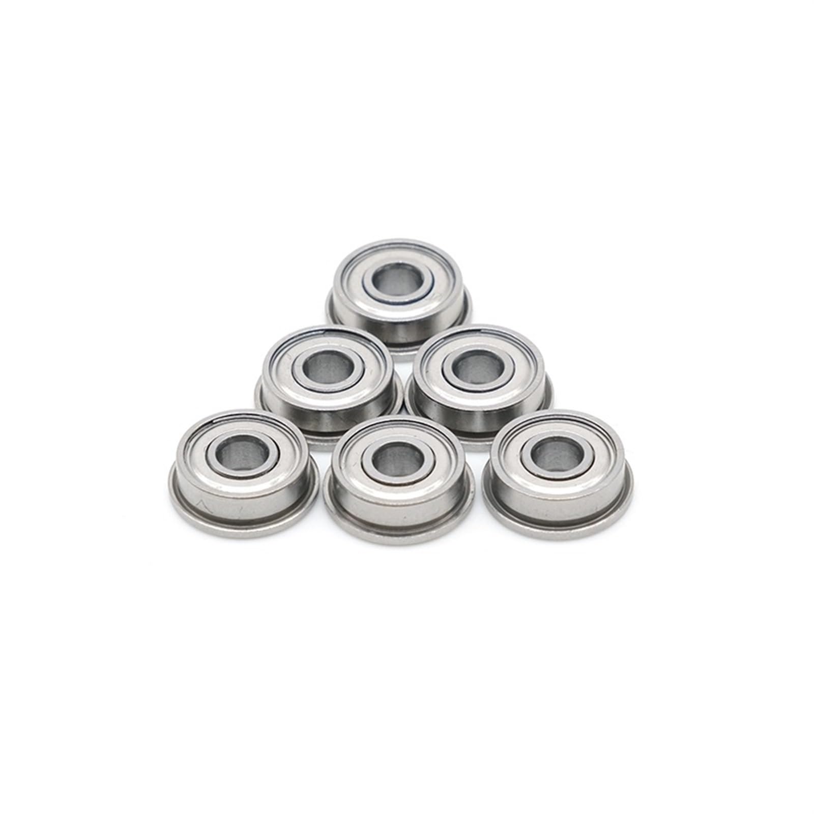 Rodamiento de brida MF74ZZ 4x7x2,5 Mm 10 Uds rodamiento de doble blindaje con bridas de acero MF74 Z rodamientos de bolas ZZ SMF74Z MF74-2Z