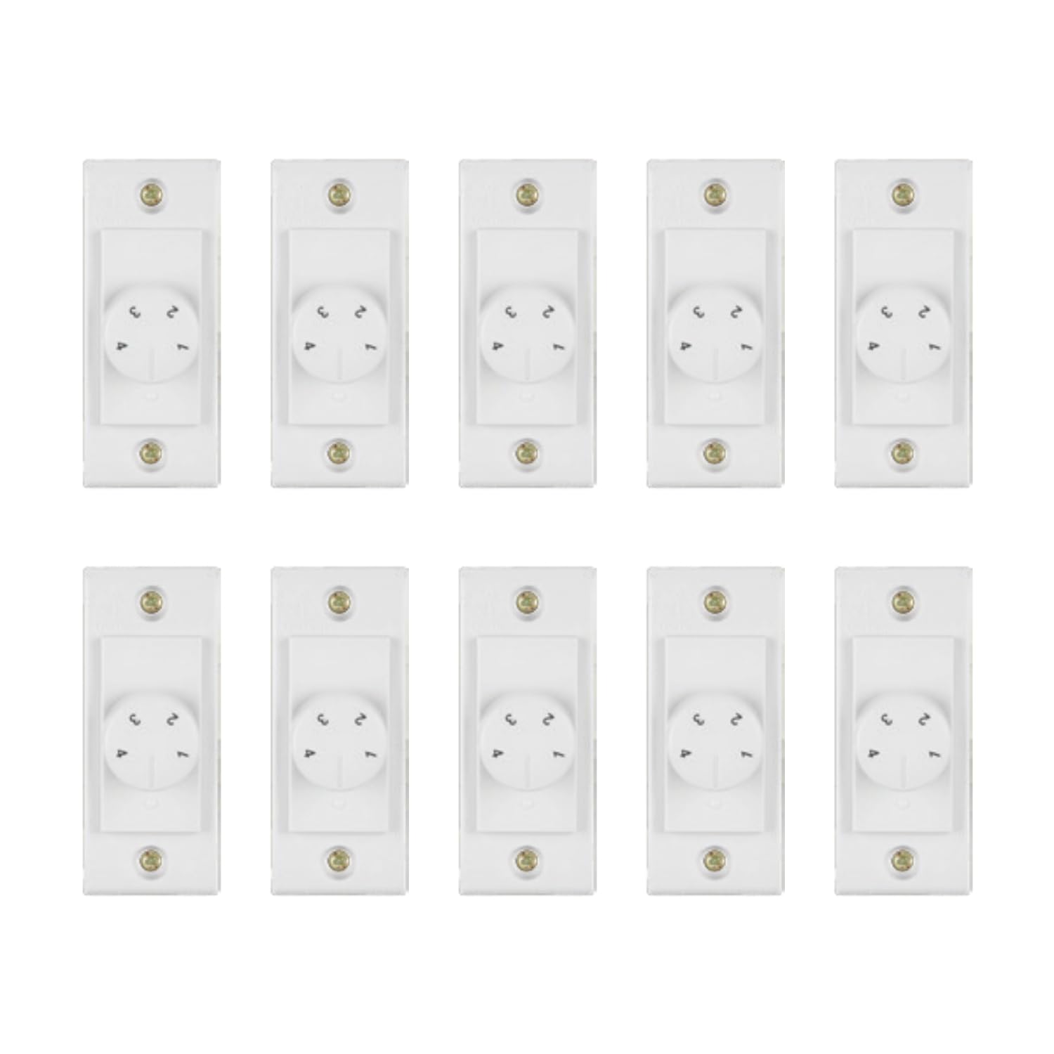 Anchor by Panasonic Penta Mini Fan Regulator EME Rotary Step White (120V–280V) – 5 Step Speed Control (14501-10)