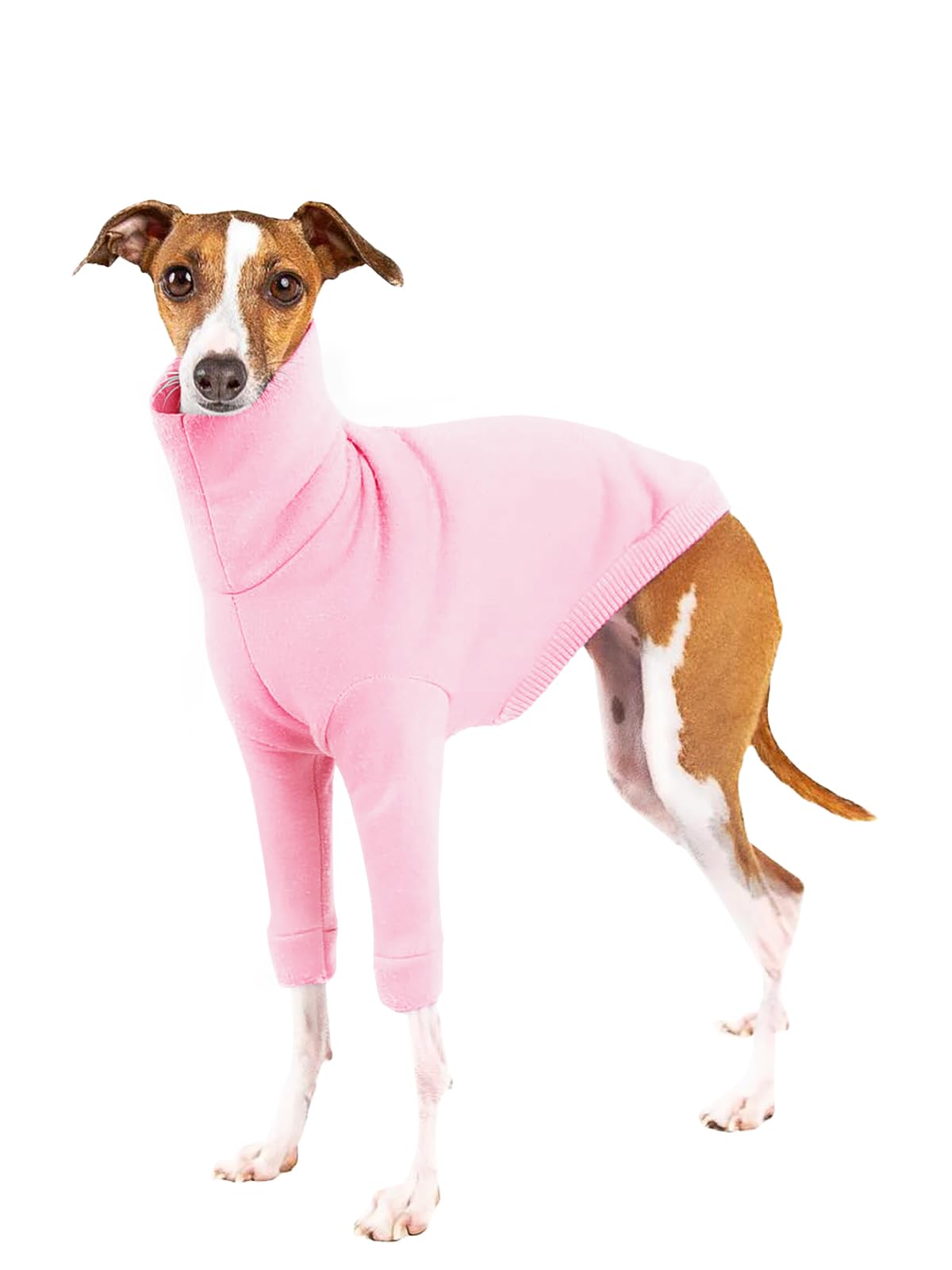 Dog Fleece Sweater Turtleneck Long Sleeve Pullover Sweatshirt Warm Puppy Clothes for Small Medium Dogs