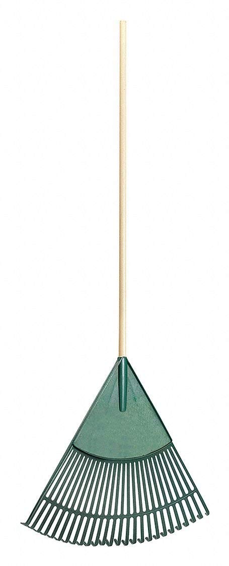 Leaf Rake, 26 Tines, Wood, 24 in.W Tines