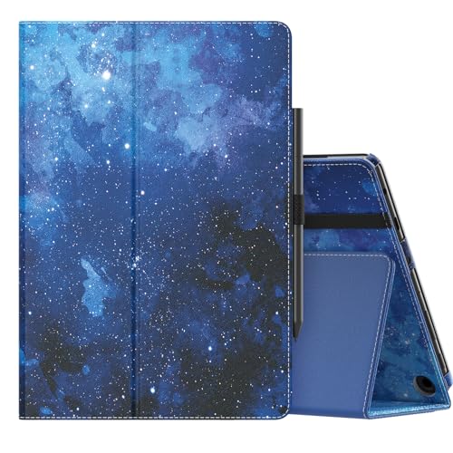 Image of MoKo Case Fits All-New Amazon Kindle Fire HD 10 & 10 Plus Tablet (13th /11th Generation, 2023 /2021 Release) 10.1 inch - Slim Folding Stand Cover with Auto Wake /Sleep, Blue Sky Star