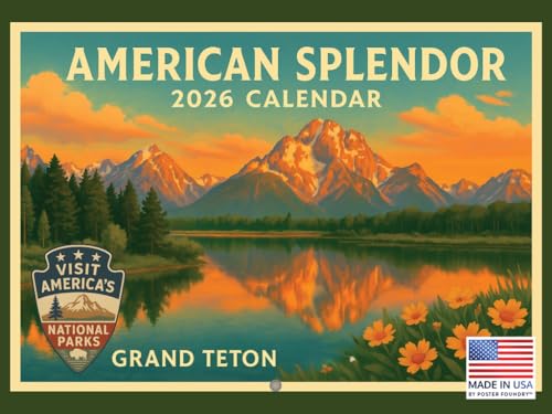 National Parks Vintage Travel Calendar 2026
