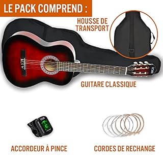 3rd Avenue Pack Guitare Classique enfant Taille 3/4 pour Débutants avec Cordes en Nylon, Housse, Cordes de Rechange… - Les Beatles, Paul McCartney, John Lennon, RIngo Starr, George Harrison 3rd Avenue Pack Guitare Classique enfant Taille 3/4 pour Débutants avec Cordes en Nylon, Housse, Cordes de Rechange… – Image 3