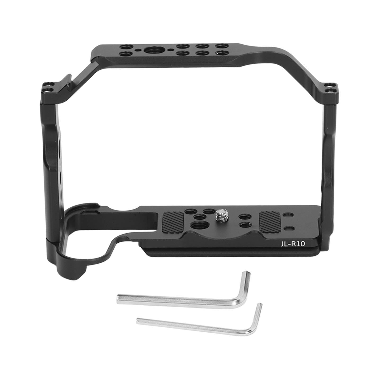 CHICIRIS Gabbia per Fotocamera per Rig Cinematografico R10 con Funzione Antiscivolo, Fori per Viti da 1/4" e 3/8", Lega di Alluminio Leggera