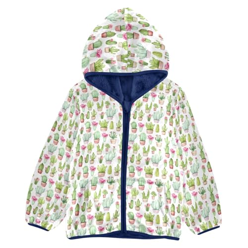 Cactus Boys Fleece Coat,Children's Zip-Up Hoodie Jacket,Baby Warm Fashion Outerwear 3-10T,A113300