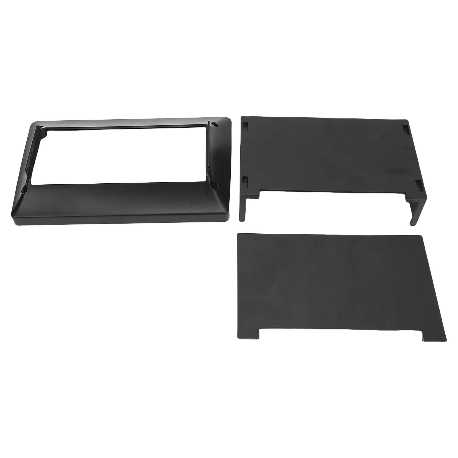 Panel Embellecedor Radio Marco De Radio Coche Solo DIN Marco Panel Navegación ABS Accesorios Interiores Automotrices Universales Marco Radio para Coche