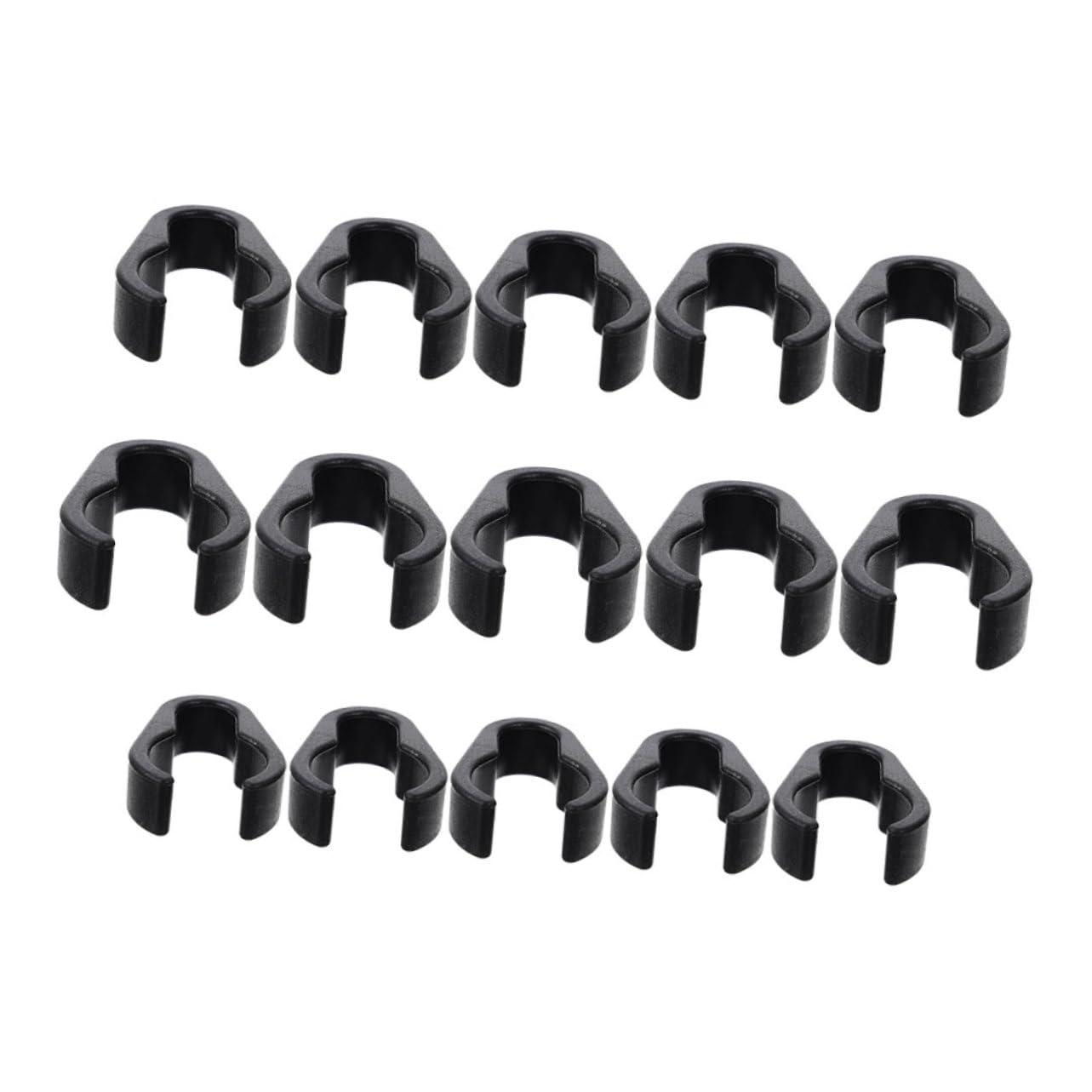 ibasenice 15pcs Flexible Mic Cable Clips Mic Cable Organizers for Home Lightweight and Portable for Microphone Stands Tripods and Brackets