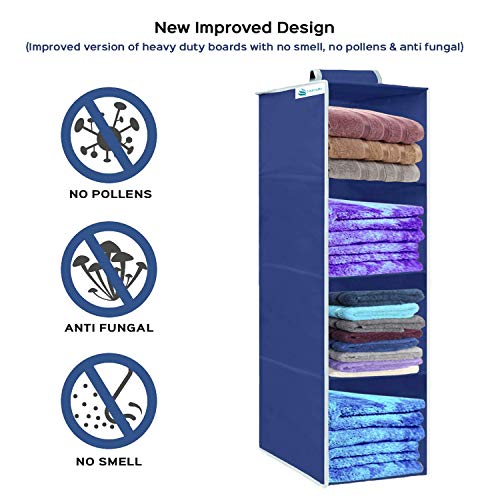 Image of Hanging Organizer (Blue, Pack of 1 (4 Shelf))