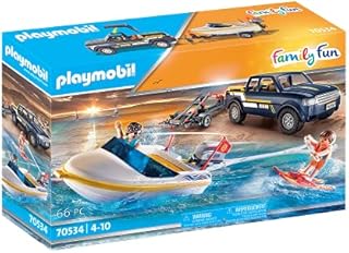 PLAYMOBIL Pick-Up with Speedboat