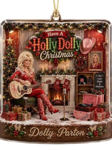 Dolly Christmas Ornament Tree Parton Pink Memorial Decorations Home Decor - image 1
