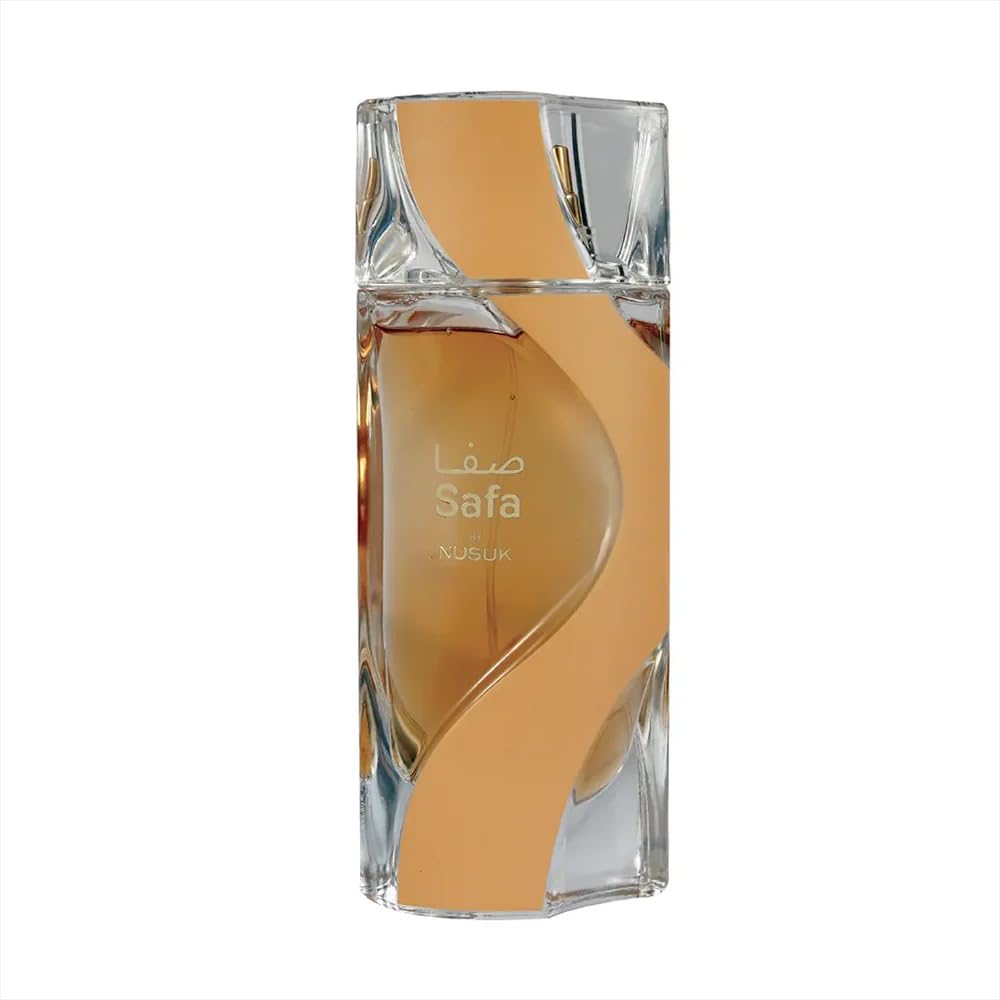 Nusuk Safa Unisex Eau De Parfum Juicy Lemon & Strawberry Top Notes Creamy Coconut & Nectar Floral Heart Warm Vanilla, Musk & Ambrox Base Sweet, Playful, Long-Lasting Fragrance 100ml