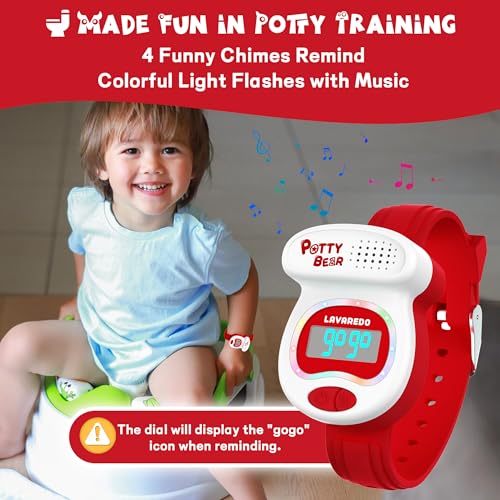 NN BEN NEVIS Potty Training Watch, Potty Timer Toilet Shape and LED Colorful Lights, Toddler Toilet Training Aid, Remind Toddler to Go to The Toilet, Best Gift for Toddlers4