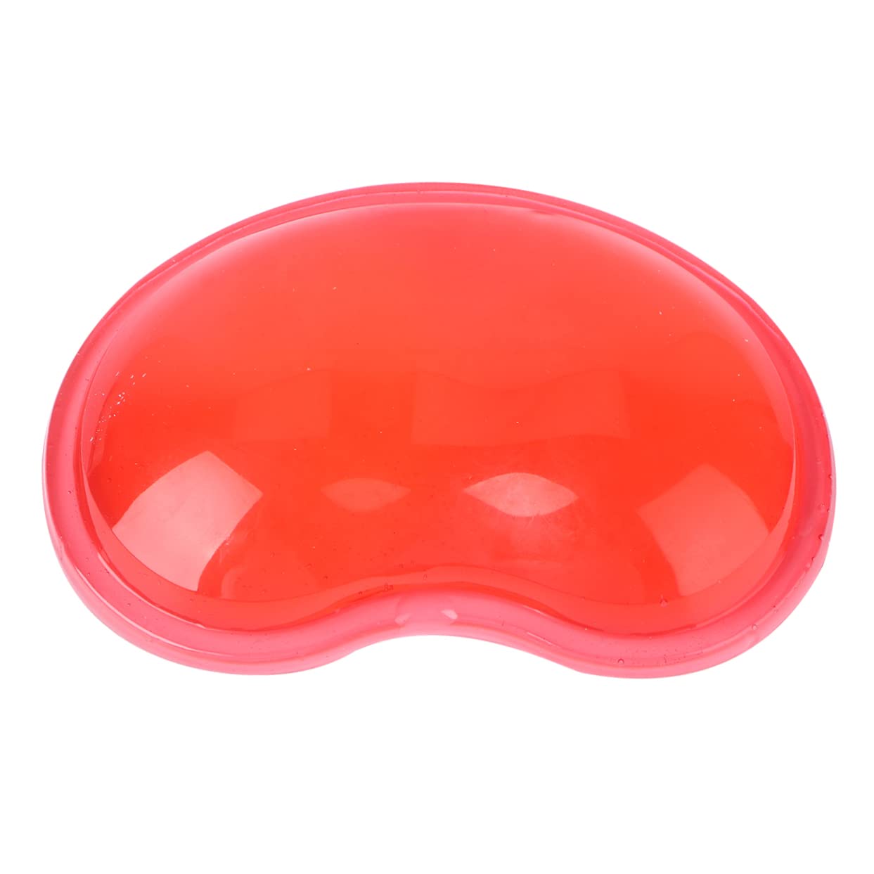 DIYEAH Heart Shaped Silicone Wrist Cushion Pad Gel Filled Mouse Wrist Rest for Desktop Computer Keyboard Support Ergonomic Red Wristband Cushion for Office Use
