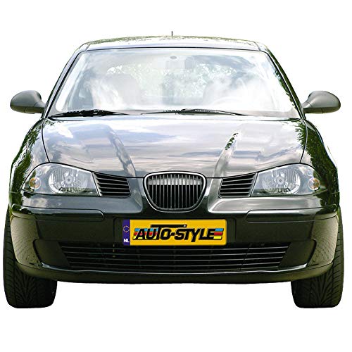 AUTO-STYLE Grille sans logo compatible avec Seat Ibiza/Cordoba 6L 2002-2008 (avec bord noir)