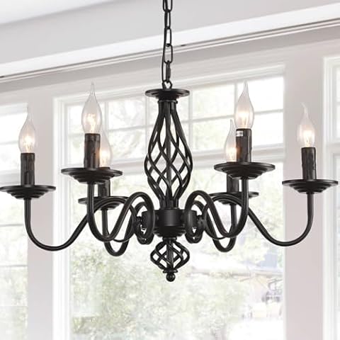 JIINOO Vintage Height Adjustable Chandelier Cover