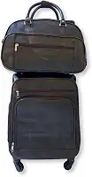 Kit Mala de Viagem Executiva Padrão Bordo 4 Rodas 360° com Mala de Mão (Marrom)