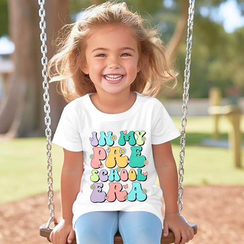 Image of First Day of School Shirt Toddler: in My Preschool Era Shirt Kids Tee | First Day of School Shirt Toddler: in My Preschool Era Shirt Kids - Cute Back to School Toddler Girl Tee