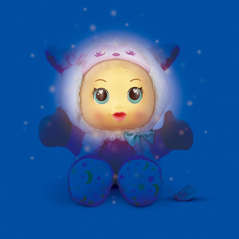 VTech - Little Love, Luna, Ma Poupée Étoiles Magiques, Poupon Câlin, Peluche Veilleuse avec Projection Étoilée, Cadeau Enfant de 18 Mois à 6 Ans - Contenu en Français