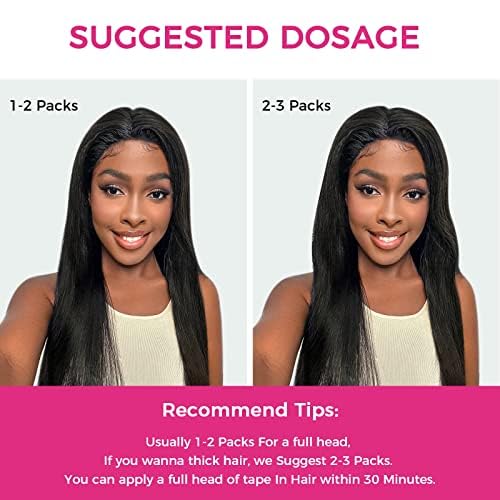 Black Girl Hair Glow Up ✨ Natural Black Tape-In Extensions (12”) Human Human Hair – Sleek & Seamless