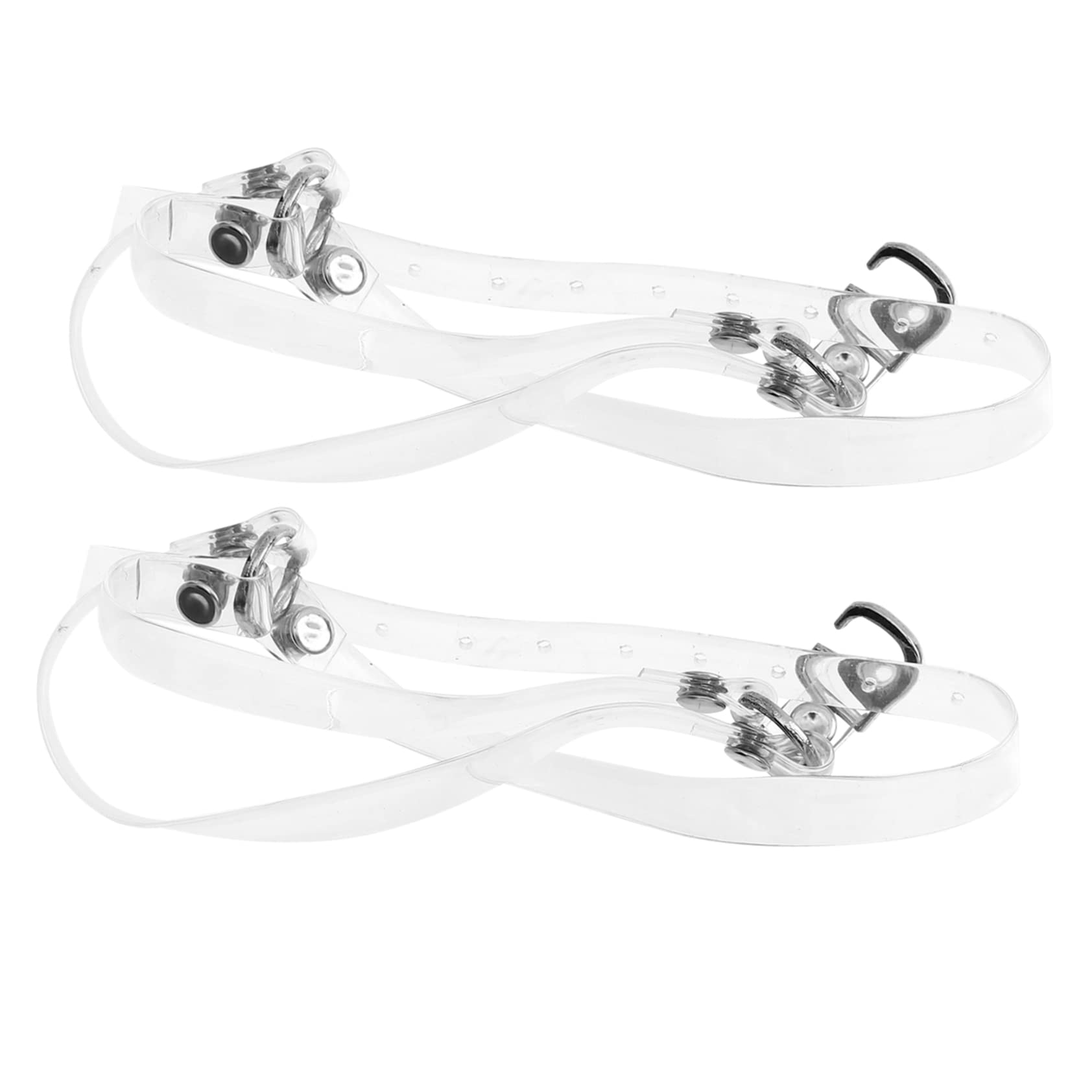 Baluue Diy High-heel Shoe Straps Anti-loose Shoelace Iron Imitation Pu for Stability Non-included Shoes