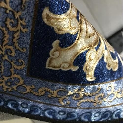 Alfombra para pasillos azul antideslizante para evitar resbalones en casa 5