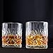 KANARS Whiskey Glasses Set of 4, 10 Oz Old Fashioned Bourbon Glass for Men Dad, Rocks Barware Lowball Tumblers for Scotch, Malt, Vodka, Cocktail and Irish Whisky Drinking