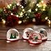 THE TWIDDLERS - 4 Mini Christmas Snow Globes, 2 Inch - Assorted Xmas Festive Designs for Stocking Fillers Party Gift Bags Ornaments and Decorations