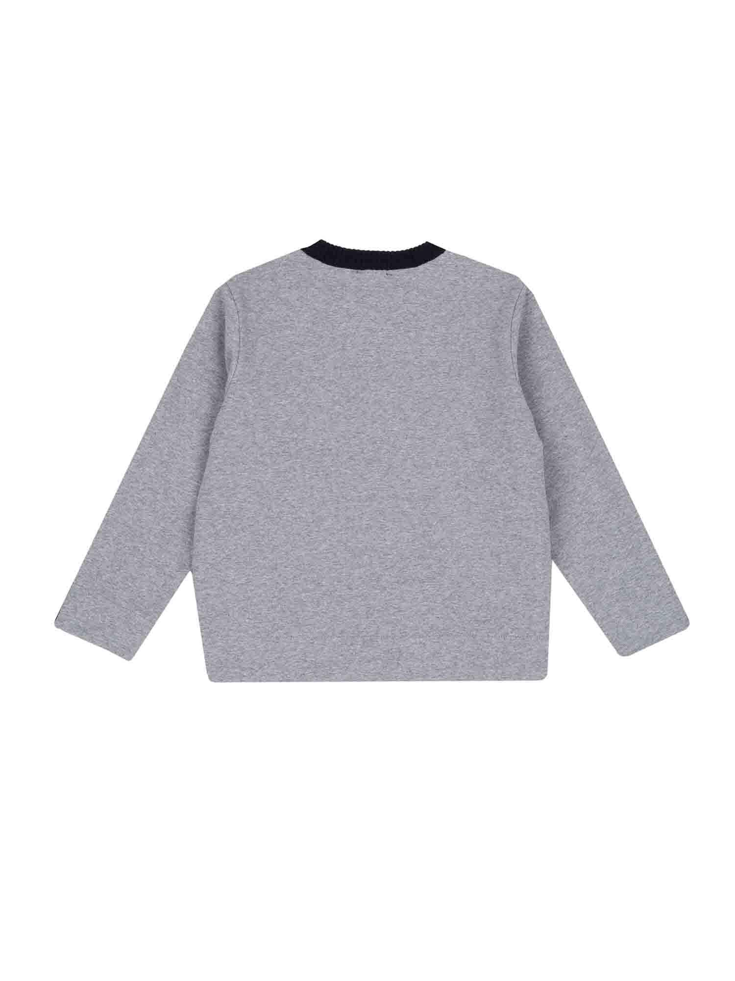 Chicco, Pullover con girocollo felpa e tricot, Multicolore