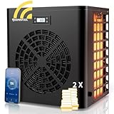 VARMINPOOL 16000 BTU Heat Pump for Above Ground Pool up to 5400 Gallons, Pool Heater with Smart Inverter and WiFi Control Via App, 110V Swimming Pool Electric Heater, Titanium Heat Exchanger