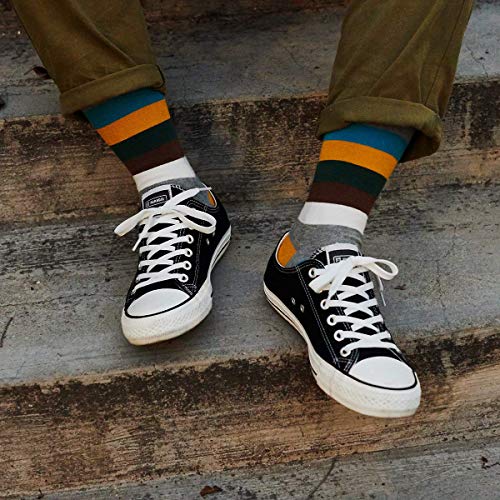Image of HHX YONLEE Dress Socks 5 /6 /10 Pairs Crew Argyle Colorful Cotton Novelty Casual Happy Fun