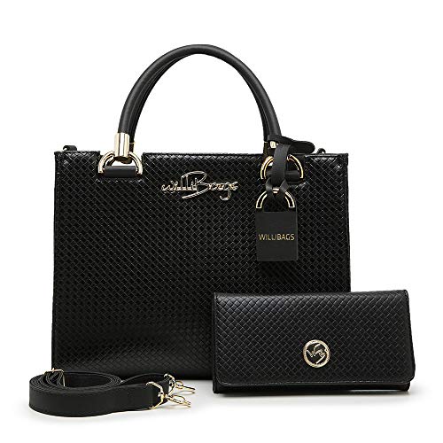 Kit De Bolsa Castelo Com Carteira WILLIBAGS (Preto)