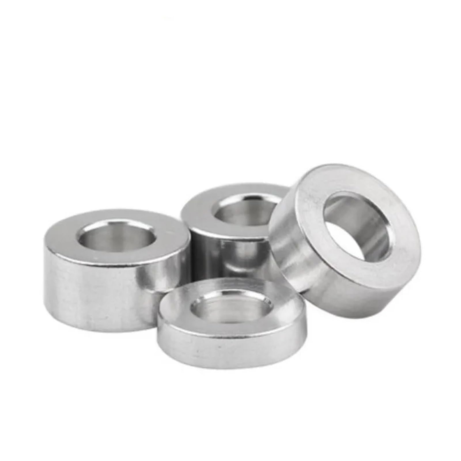 Distanziali in alluminio, 5-20 pezzi, boccola in alluminio, guarnizione M3-M10 piatta Wa (altezza 4 mm, M10, 5 pezzi)