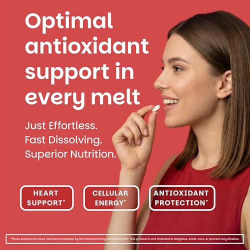 EZ Melts Dissolvable Ubiquinol 100 mg Tablets