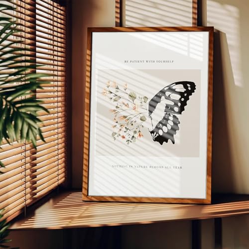 VVL 3Pcs Inspirational Quotes Wall Art for Office Mental Health Wall Art Motivation Painting Picture Wall Decor for School Office Treatment Room Home Decoration Unframed