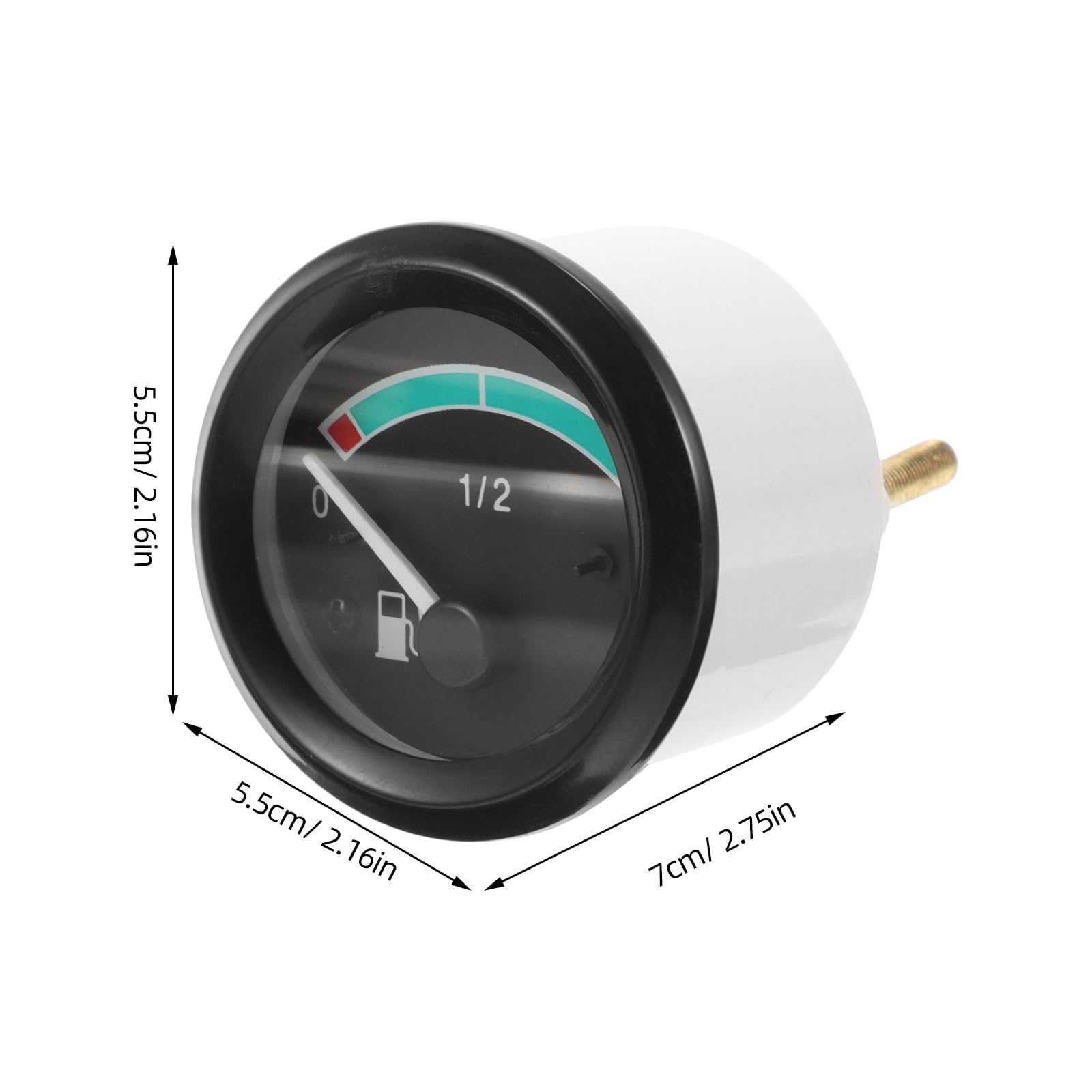 Gadpiparty Jauge de Niveau Carburant pour Véhicule Industriel Remplacement Facile Indicateur Précis pour Réservoir Voiture et Camion