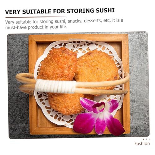 Plato para sushi KESYOO estilo japonés pequeño con asa miniatura 3