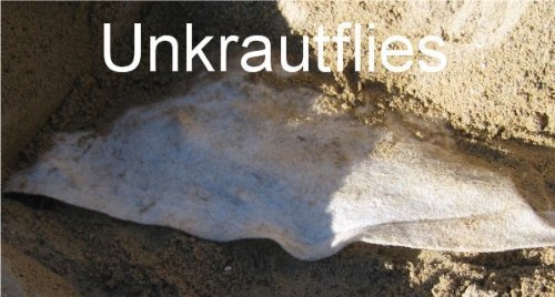 Loggyland Fleece bac à Sable 1m ² Tapis de Mauvaises Herbes