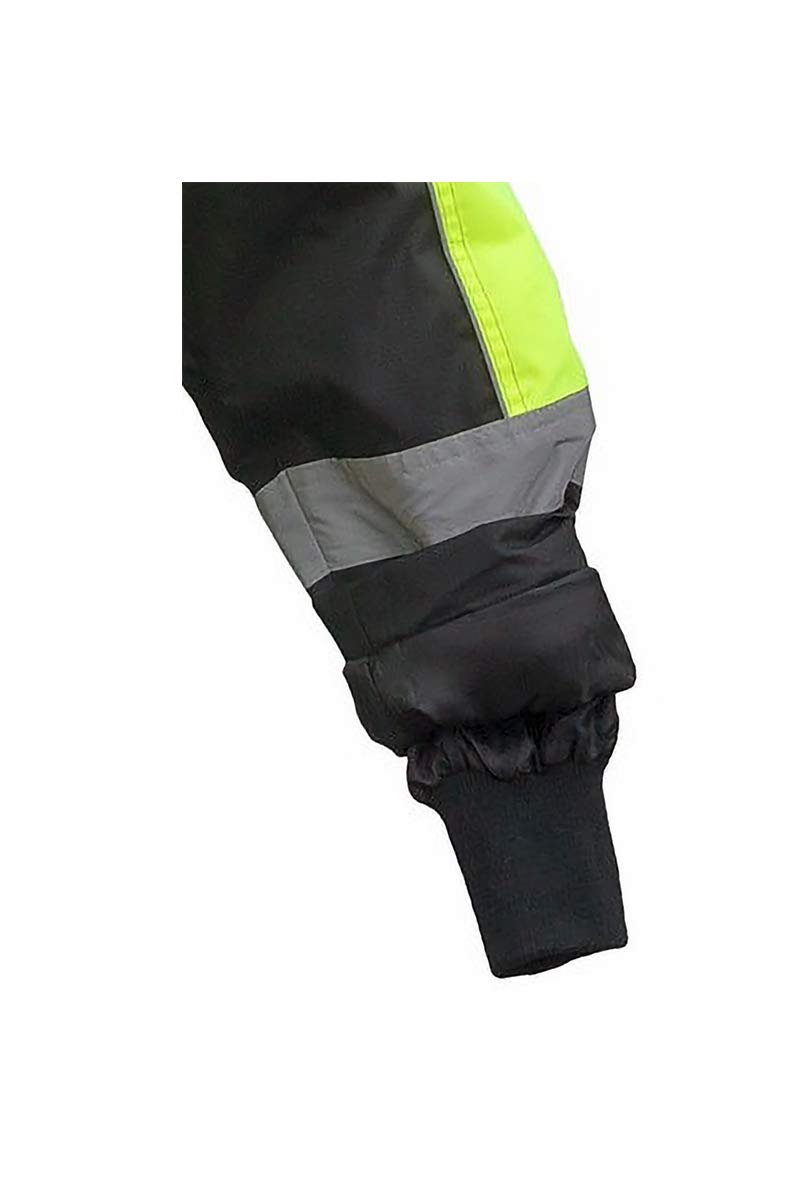 URG GL-8365 - Chaqueta reflectante de trabajo, color negro