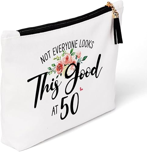 Miniatura 7 de Regalos de feliz cumpleaños número 40 para mujeres, bolsa de maquillaje para mamá, esposa, mujer, amiga, hermana, colega, compañera de trabajo,