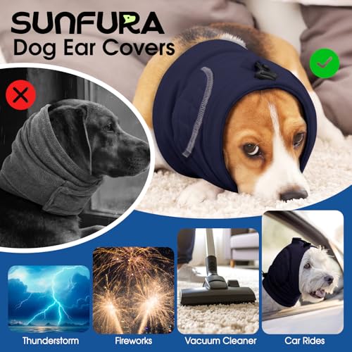 Image of No Shake Ear Wraps for Dogs, Dog Ear Cover with SoundProof Pads