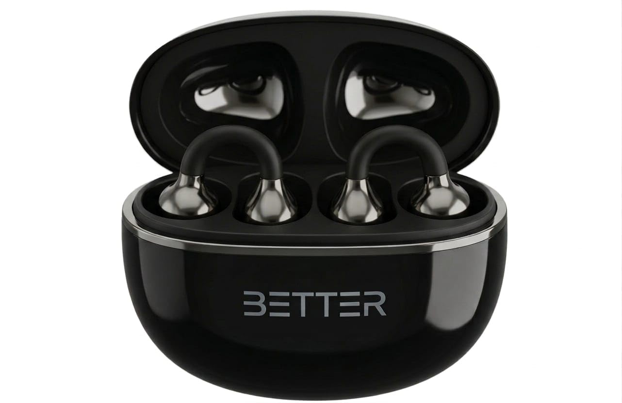 Better Wireless Bluetooth Earbuds with ENC Noise Cancellation, Hi-Fi Stereo Sound, Touch Control, Fast Charging Case, Built-in Mic, Compatible with Android & iOS Smartphones, Black-image-3