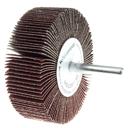 Roue à rabats abrasifs 120AO Weiler pour ponçage de précision - 3